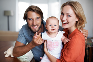 Couple with New Baby